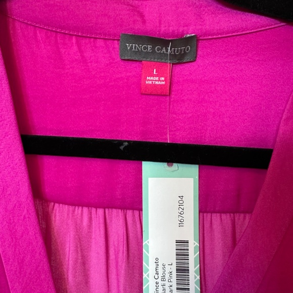 Vince Camuto Blouse NWT - fuchsia / hot pink Women's L - Picture 2 of 4